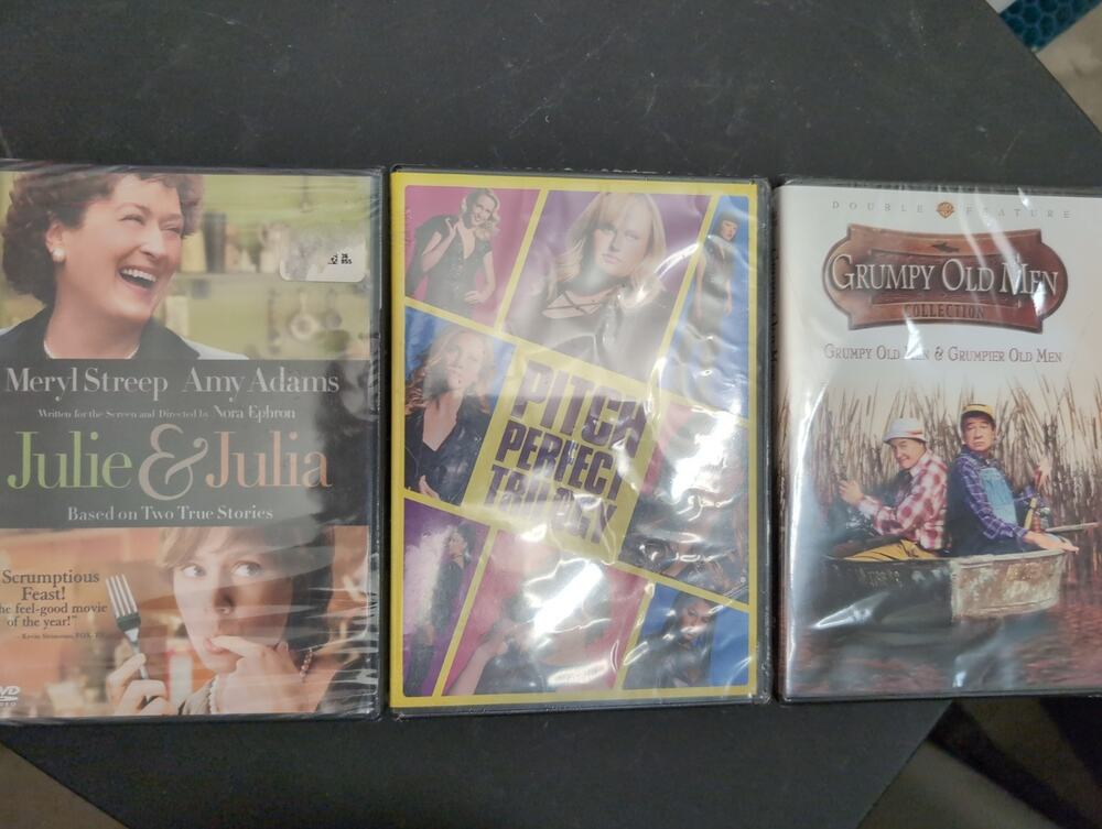 Julie Julia Grumpy Grumpier Old Men Pitch Perfect Trilogy (DVD) New sealed Lot